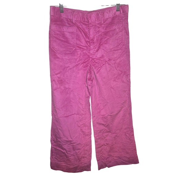 NEW Vineyard Vines Corduroy Pants Size 28 High-Waisted Wide Leg Dahlia Pink - Picture 1 of 8